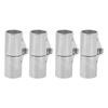 4Pcs Swivel Pipe Connector 25MM Stainless Steel Rugged Stable Boat Pipe Connector for Marine Yachts Inflatable Yachts