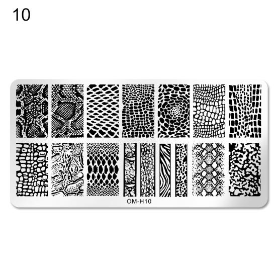 Практичные пластины для штамповки ногтей, безвредные для шаблонов штампов с изображениями