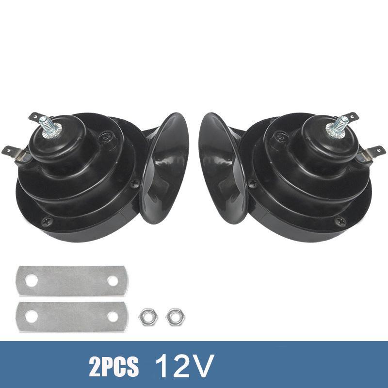 Car Snail Shaped Horn High Pitched Universal Whistle Waterproof Car Motorcycle Modified 12V High and Low Dual Tone Horn