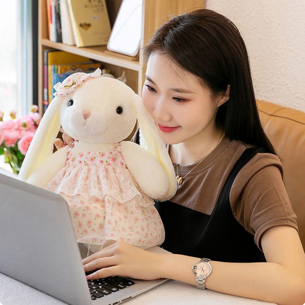 Вислоухий кролик Юбка Кролик Кукла Мягкая игрушка Зайчик Мягкая кукла Капок Кролик Плюшевые игрушки День рождения