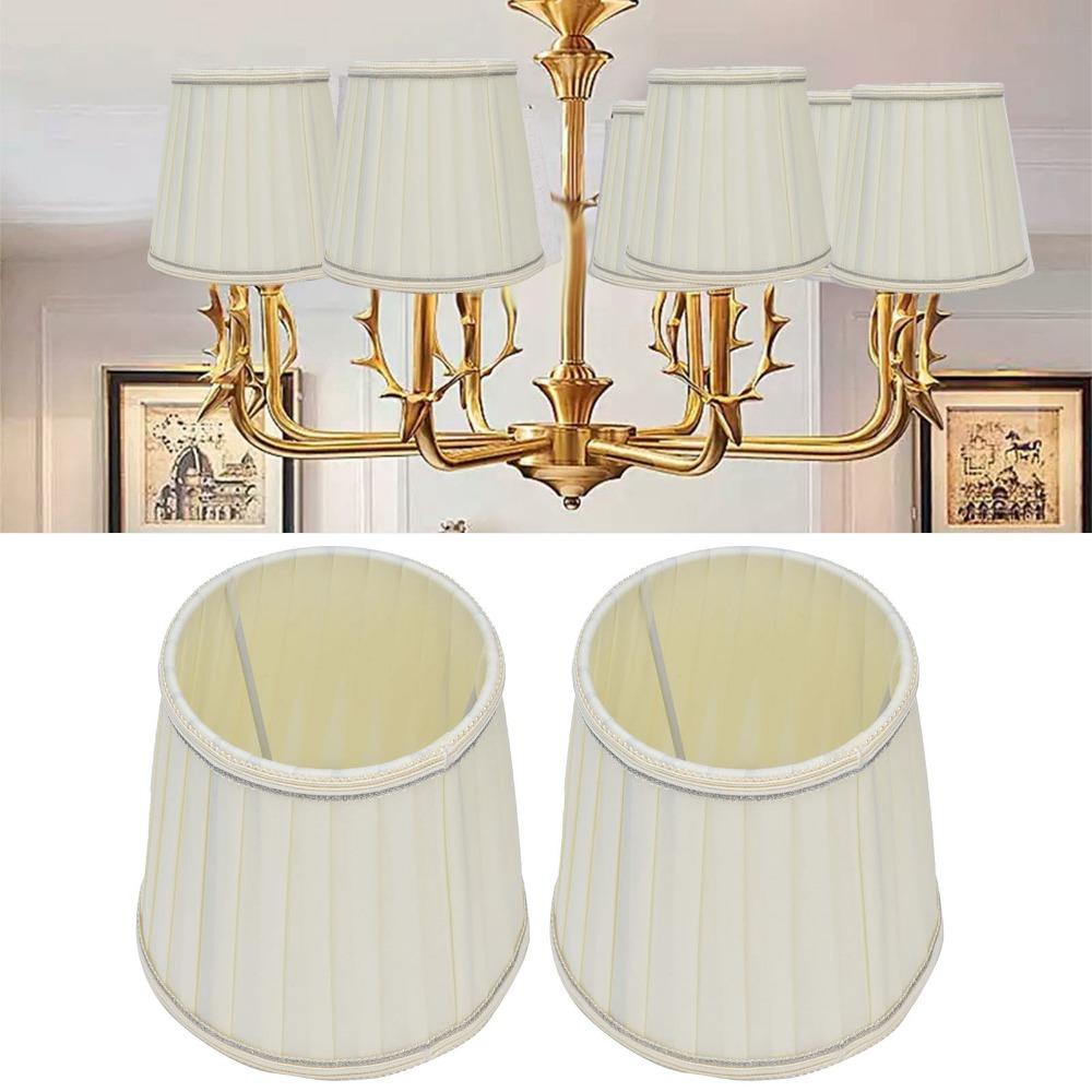 2PCS 5.5 inch Height Lampshade Fabric Chandelier Lamp Shades Modern Wall Lamp Shade Floor Lamp