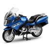 Alloy Blue Simulation Motorcycle Model Toy For Collection And Display