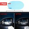 2 шт. Универсальная противотуманная антибликовая водонепроницаемая автомобильная тюнинговая пленка для зеркала заднего вида, наружные детали, аксессуары для автомобильного стекла