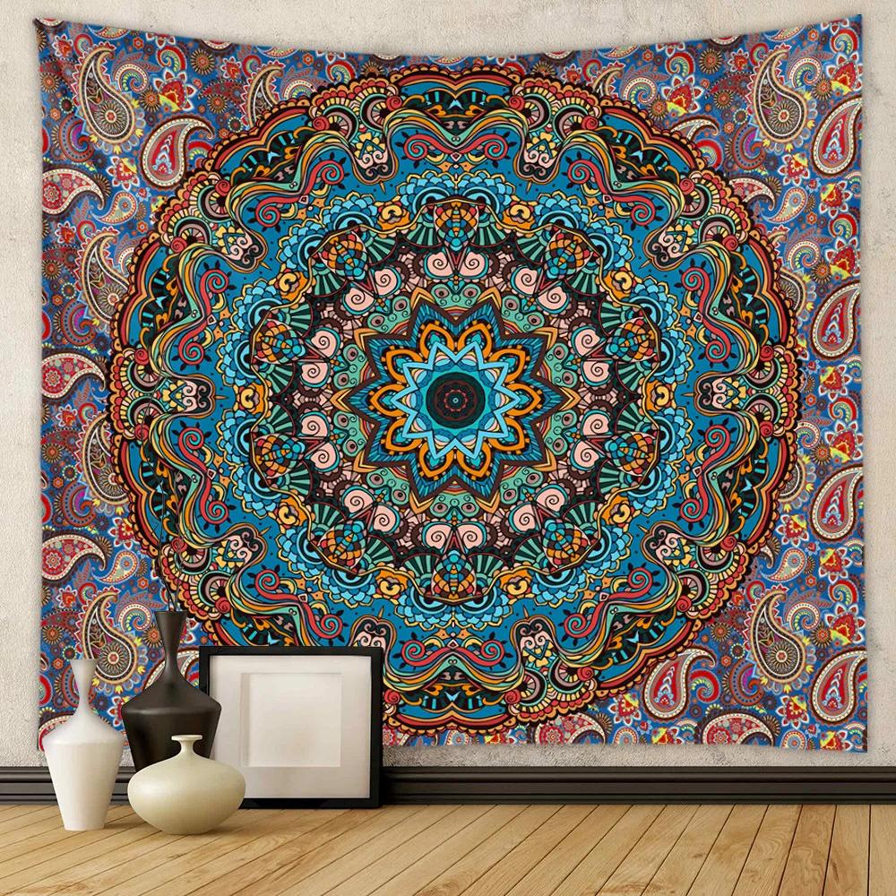 VIKAMA Bohemian Mandala Tapestry Wall Hanging Home Decor for Living Room Bedroom Entryway Backdrop