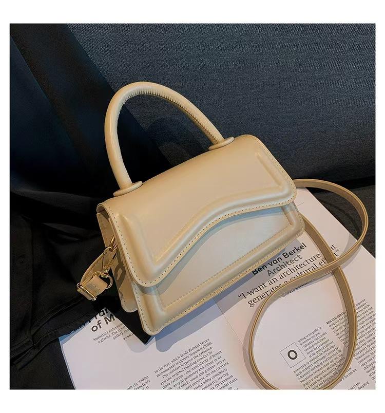 Small Fresh Women'S Bag Trendy Fashion Simple Shoulder Bag Solid Color Handbag Oblique Span Women'S Bag