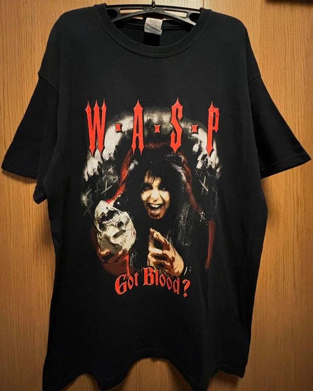 Коллекция W.A.S.P. Футболка с принтом группы Blood Shirt Унисекс Концертная S-5XL AR579 Унисекс Футболка