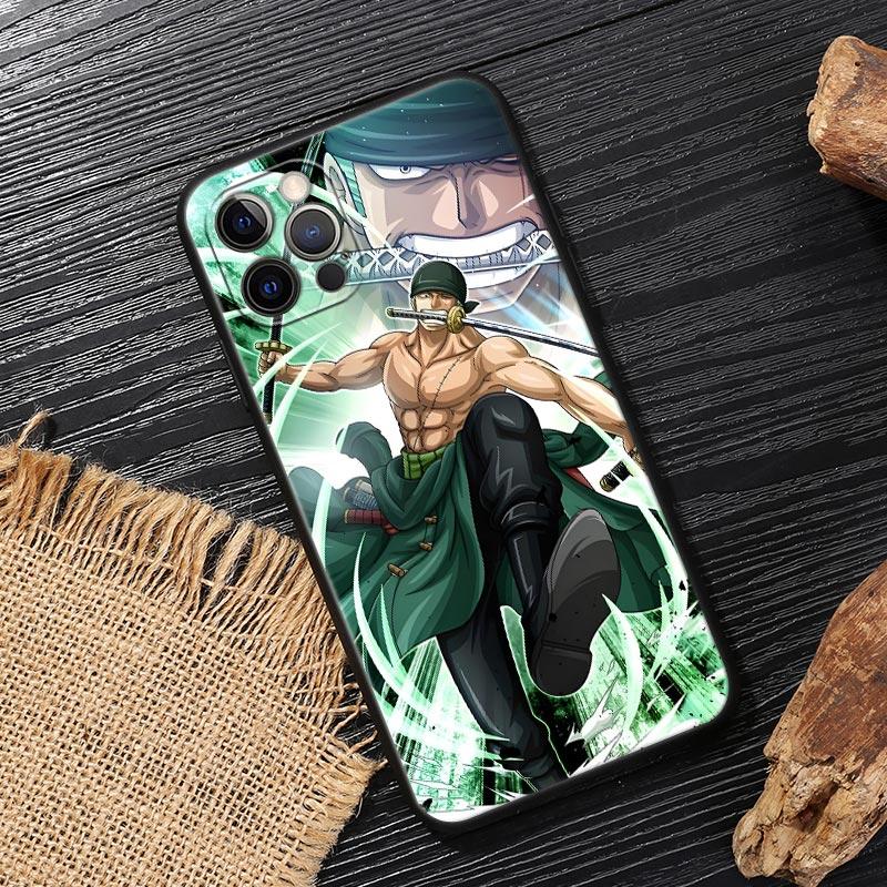 Mihawk Zoro Anime One Pieces Funda For iphone 17 Case For iPhone 16 15 11 12 13 Mini 17 Pro Max 16 Plus 17E 16E Air Soft Cover