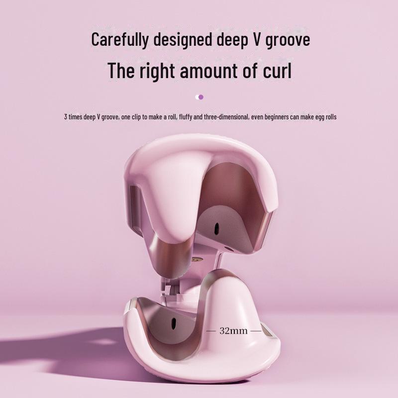 Щипцы для завивки Water Ripple Egg Roll 32 мм — долговечная, бережная форма для крупных и глубоких V-образных локонов без повреждения волос