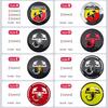 ESA4   4pcs 3D 56mm Car Wheel Center Sticker Hub Cap Decal Emblem For Fiat Abarth 500 Ducato Panda Talento Linea Idea Spider Cronos