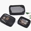 Transparent Casual Mini Wash Storage Bags Women Makeup Bag Women Solid Color Zipper Cosmetic Bag Mesh Bag