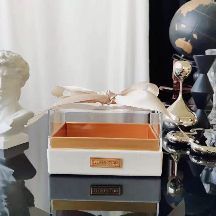 Прозрачная прямоугольная подарочная коробка для свадеб, дней рождений, помады, парфюмерии, конфет и сувениров