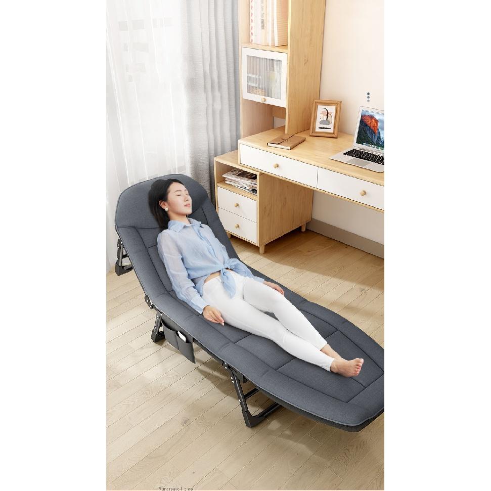 Складная кровать для обеденного перерыва, домашнее портативное кресло для отдыха на открытом воздухе, офисное многофункциональное складное кресло, простое кресло для отдыха