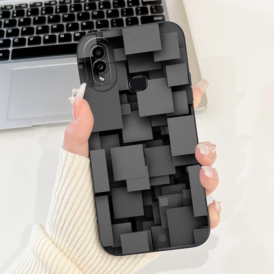 Чехол для Samsung Galaxy A10 A105F A10s A107F Мягкая задняя крышка из жидкого силикона для Samsung M01s SM-M017F Чехол Кролик Кошка Панда