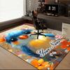 1PC Custom Name Blue Bird Fantasy Theme Floor Mat Ideal for Living Room, Game Rooms, Office, Bedroom, Office Floor Mat , Floor Mats for Home