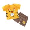 2023 Summer Cotton Children's Short Sleeve T-shirt Set Baby Short Sleeve Shorts Two-piece Set