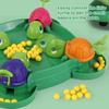 Hungry Turtle Board Game with Chessboard Beads 4 Players Interactive Turtle Eating Beads Family Night Party Game Toddlers Boys Girls Educational Toy