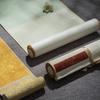 Пустой висящий свиток, позолоченный свиток из рисовой бумаги, бумага для рисования, мини-батик, трубный свиток