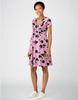 Casual Party Dress Knot Front Maternity Dress Lilac Print [Serafin] Women's S(UK8)