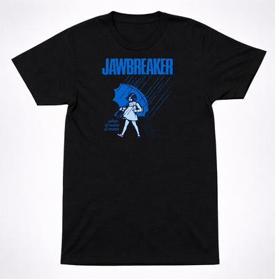 Jawbreaker When It Rains It Roars SALT T-Shirt Blue Umbrella Punk Emo Band Tee