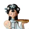 Статуэтка китайской девушки, декоративная входная ключница, полимерный материал, художественная статуя для хранения ювелирных изделий