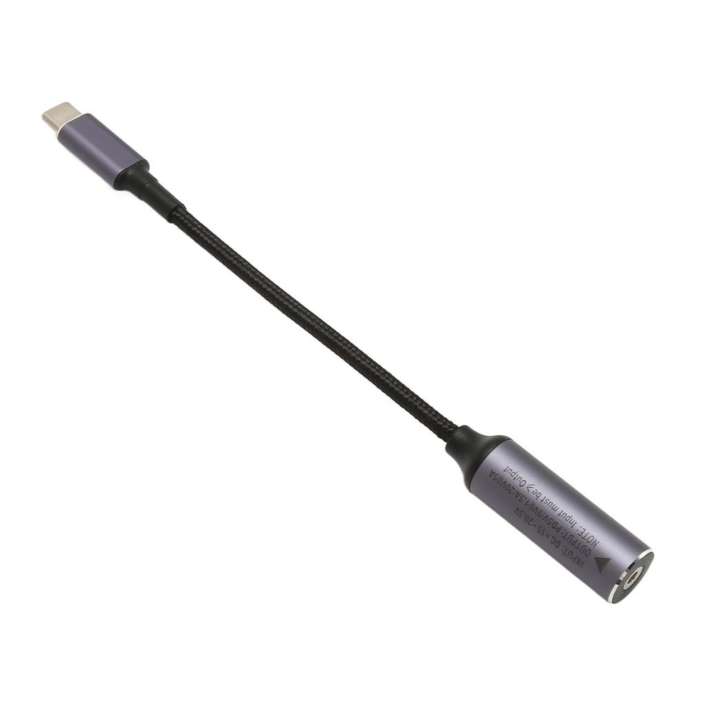 DC3.0mmx1.1mm Female Input to Type C Male Power Charging Cable Support Up to 100W Power PD Charge Cable