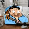 1pc Mr Beans Video Adventures flannel Blanket for Super Soft Cute Comfort Blanket for Travel Bedding Couch Sofa Blanket Y73044