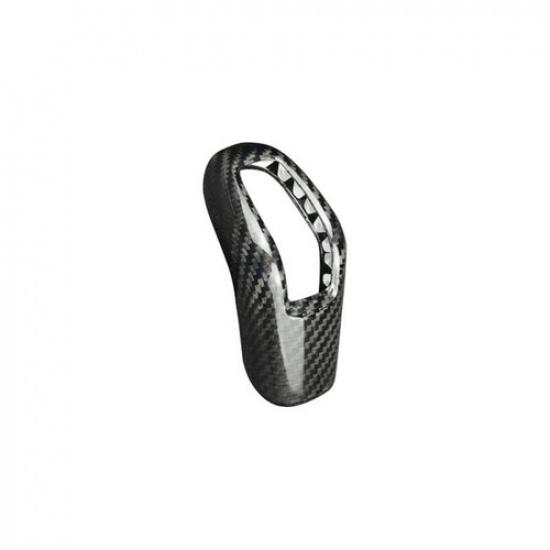 Real Hard Carbon Fiber Car Console Gear Shift Knob Sticker For Range Rover 15 16