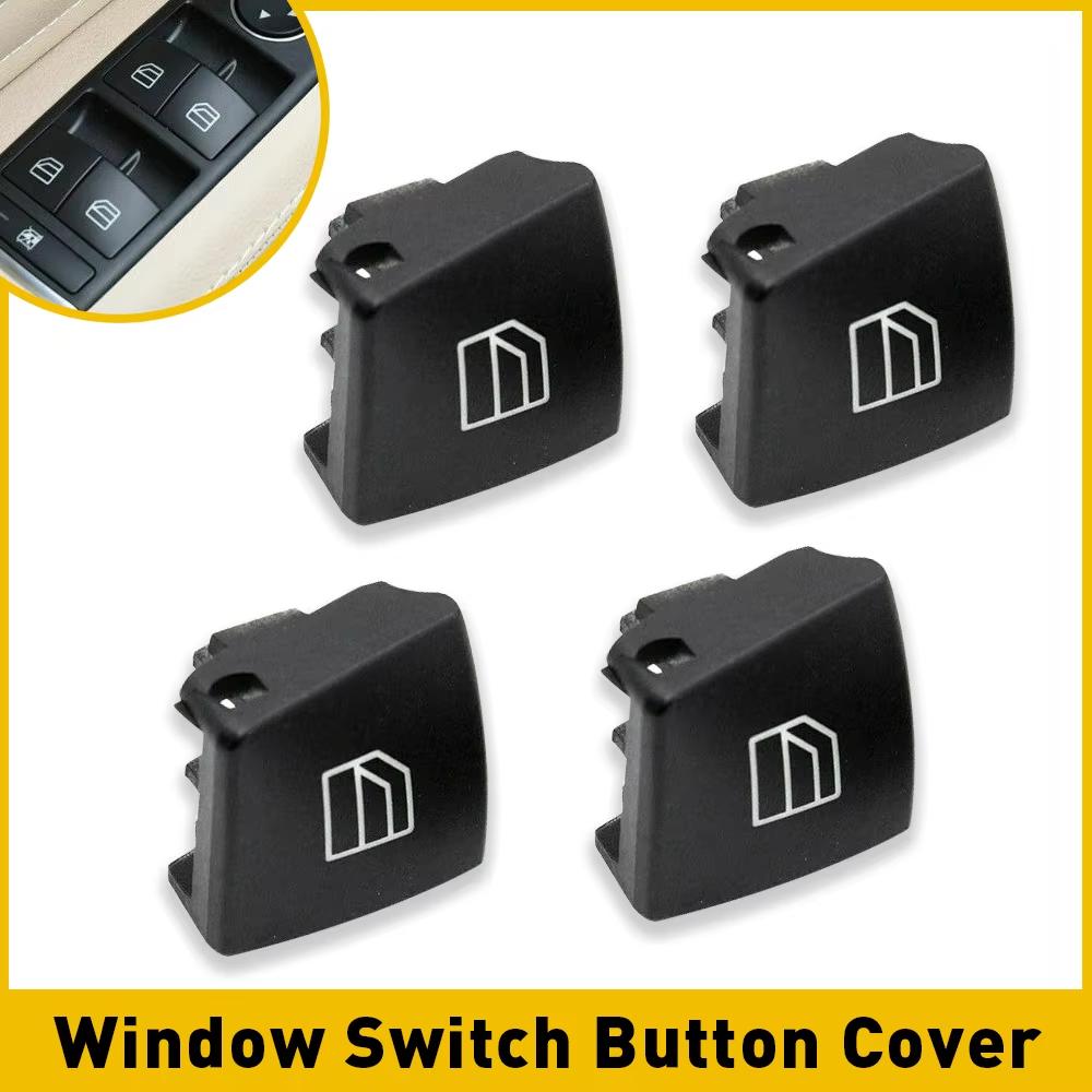 Car Window Lifting Button Car Glass Lift Power Window Switch Button Cover Caps for Mercedes Benz C GLK E Class W204 X204 W212