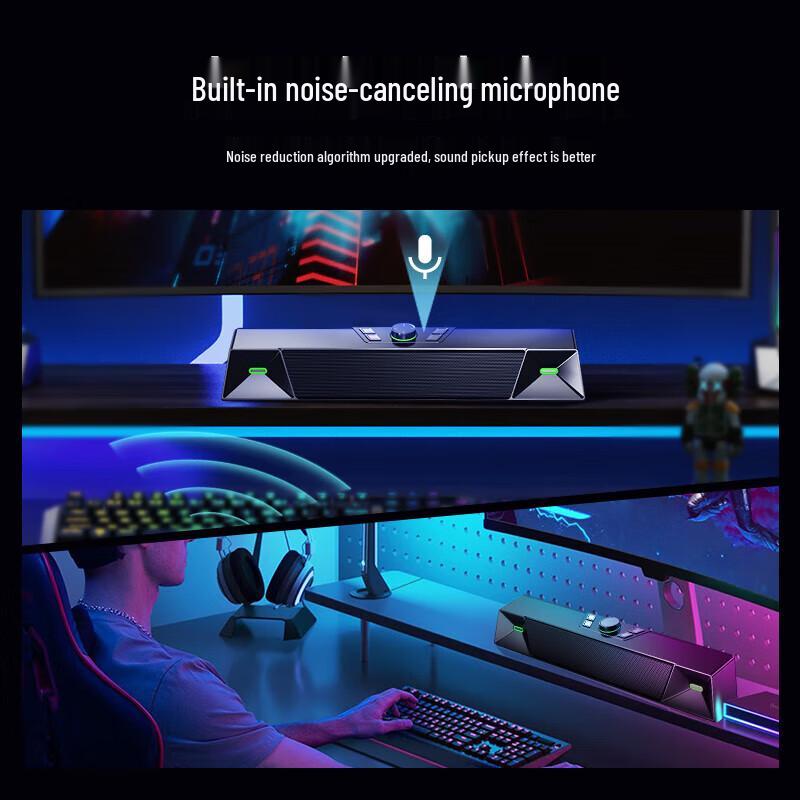 Newman V1 PRO Desktop Gaming Soundbar Speaker