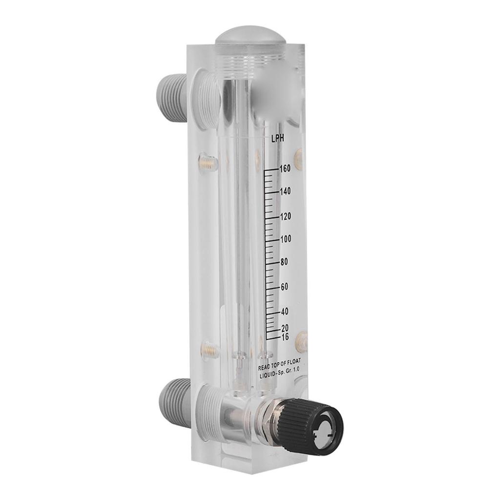 16‑160LPH Adjustable Liquid Flowmeter Transparent High Accuracy Water Flow Meter Panel Type