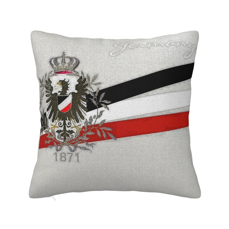 God With Us Nordic Throw Pillow Covers Bedroom Decoration Coat Of Arms Of The German Empire Flag Car Cushion