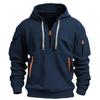 2025 New Men's Hoodie Quarter Zip Hoodies Pocket Sports&Outdoor Streetwear Cool Casual Spring Fall Clothing Hoodies Sweatshirts