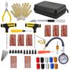 Комплект для ремонта шин для автомобилей и мотоциклов Инструменты для устранения проколов шин Аварийный набор для ремонта проколов шин Размешивание клея Набор инструментов для ремонта