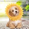 Sunflower Shaped et Recovery Collar Adjustable Fit Dog Cone Collar  Skin Irritation Relief