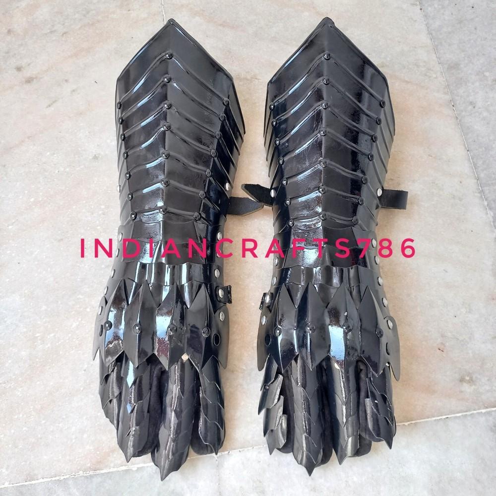 Medieval Steel Nazgul Gloves Costume Gauntlets Armor
