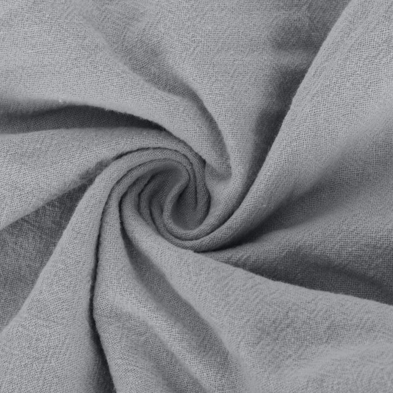 GMXIA Женское однотонное платье миди со свободной талией, хлопковое облегающее платье с круглым вырезом