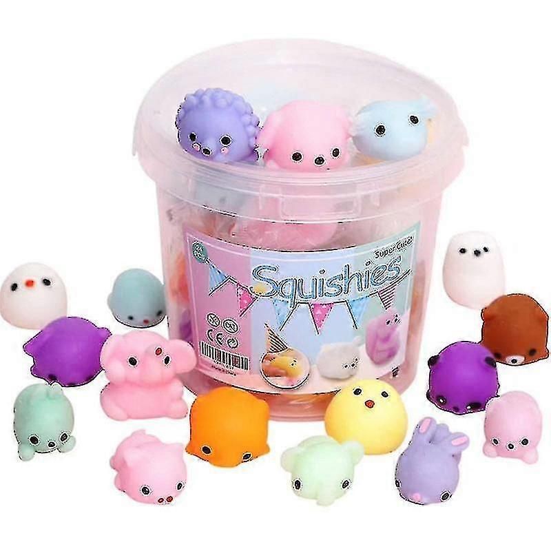 24pcs Squishy Toy Cute Animal Antistress Ball Mochi Toy Stress Relief Toys