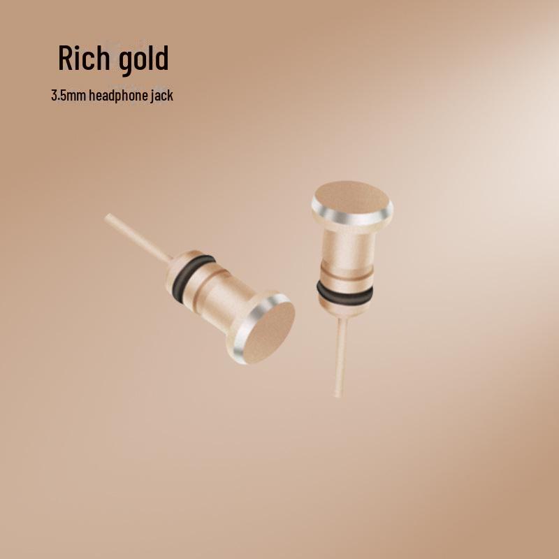 Универсальная металлическая пылезащитная заглушка USB Type-C для Huawei — защищает порт зарядки и разъем для наушников