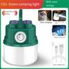 Telescope Zoom Camping Light Solar Powered Camping Lantern USB Rechargeable Portable Flashlights Tent Lights Work Repair