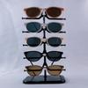 Space Saving Sunglass Holder Rack Eyeglasses Organizer Shelf Glasses Frame Tray Wood Display Stand