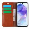 For Samsung Galaxy A55 5G Wallet Case Crazy Horse Texture Split Leather+TPU Phone Cover