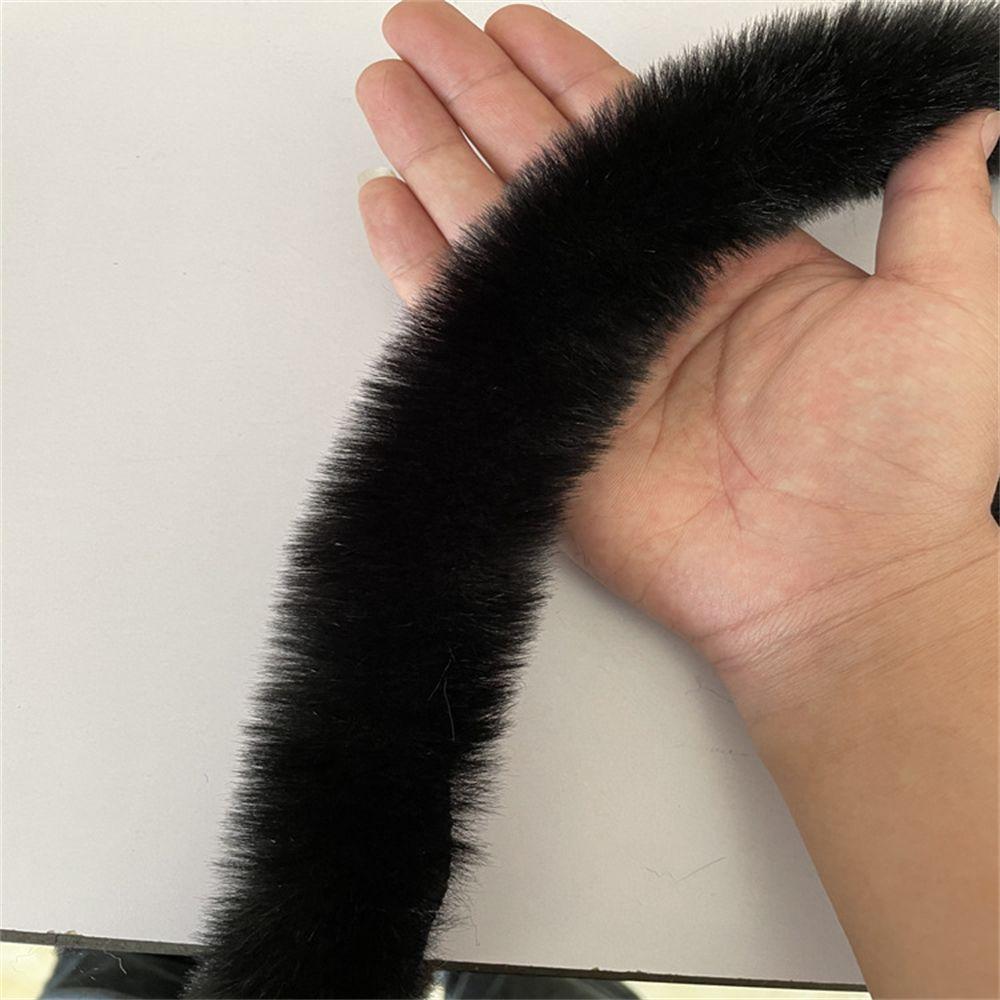 DIY Craft Furry Fluffy Trimming Ribbon Faux Rabbit Fur Furry Ribbon Fur Tape 100cm