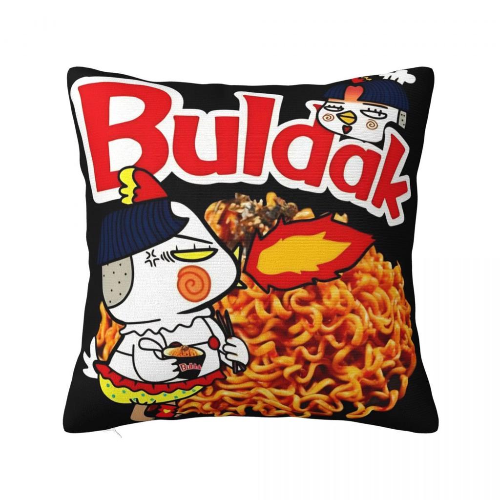 Острые Куриные Лапша Buldak Hot Chicken Flavor Ramen Наволочка Современная Наволочка Квадратная Наволочка для Подушки