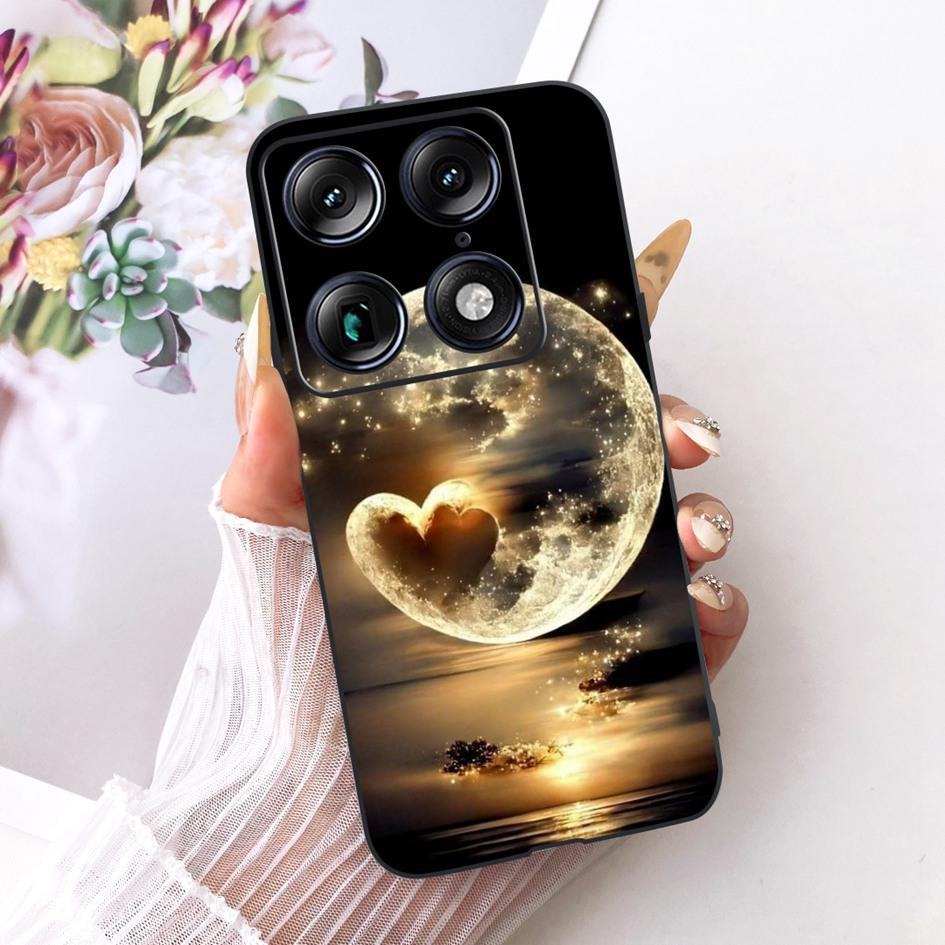 Для Motorola Signature 2026 Чехол Популярный Цветочный Мраморный Расписной Чехол Мягкий Силикон Черный Корпус Телефона Для Moto X70 Air Pro Fundas