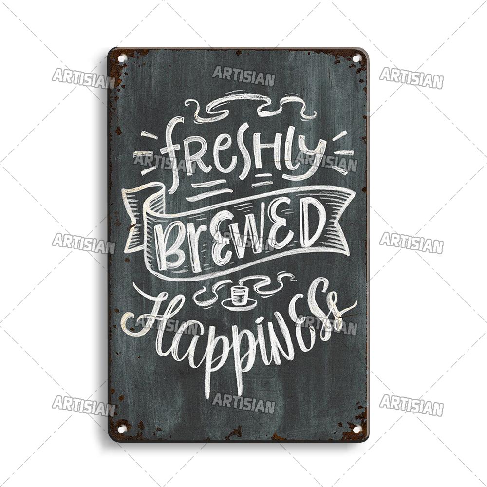 Кофе Металлическая Жестяная Табличка Винтажная Металлическая Табличка с Меню Забавная Металлическая Табличка Декоративная Тарелка Домашний Бар Кафе Стена Индустриальный Декор