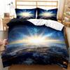 3D Galaxy Duvet Cover Set Single Double Twin/Queen 2pcs/3pcs/4pcs Bedding Sets Universe Outer Space Themed Bed Linen 2