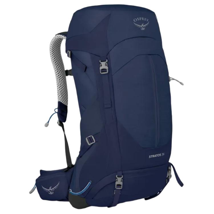 Osprey 36L Stratos 36L Logo Back Support Buckle Closure Hiking Backpack Men Backpack Deep-Blue 10004041