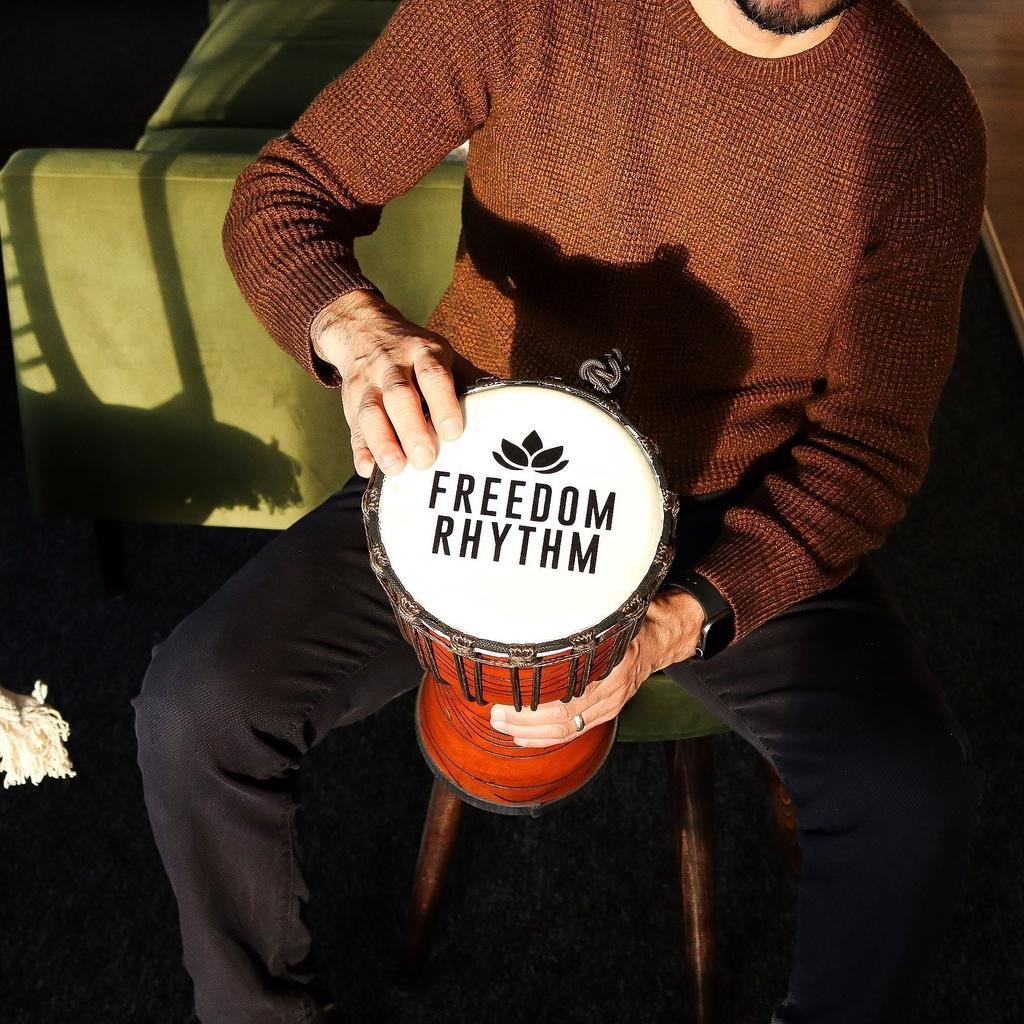 Medium Pro Djembe Drum -Freedom Rhythm (high) – 40cm (18cm Diia)