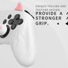 Силиконовый чехол PlayVital Cute Demon для контроллера Nintendo Switch Pro, колпачок джойстика и наклейка-уплотнитель в комплекте [белый]