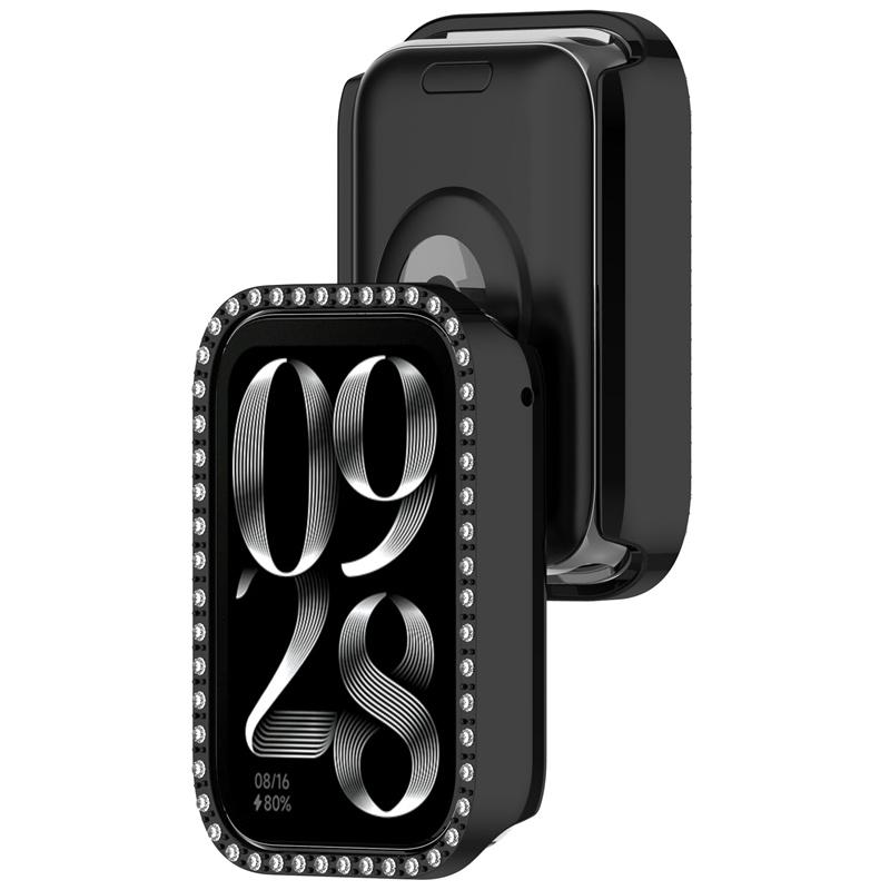 Для Xiaomi Mi Band 9Pro PC Shell Модный защитный чехол с бриллиантами Xiaomi band 9pro Защитный чехол-бампер